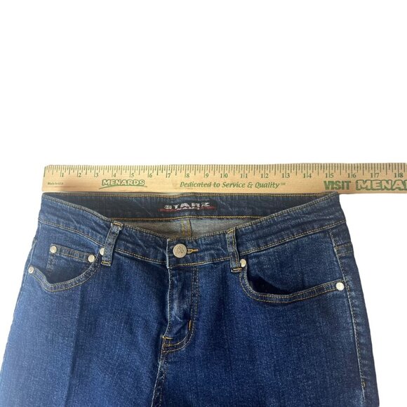 Y2K Starz Jeans Women's 9 Straight Jeans Retro Stretch Denim Cotton Blend Casual - Picture 7 of 9